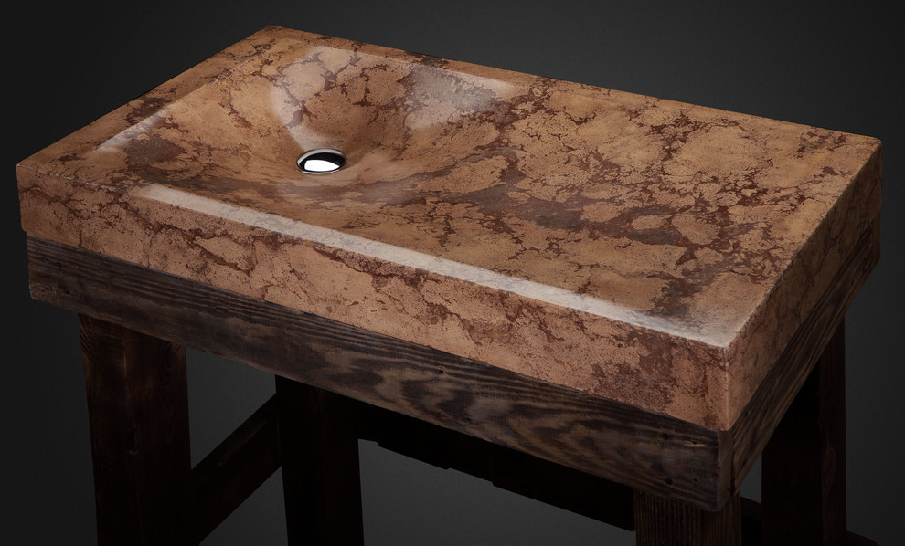 Wild savannah - concrete sink by Pietra Danzare