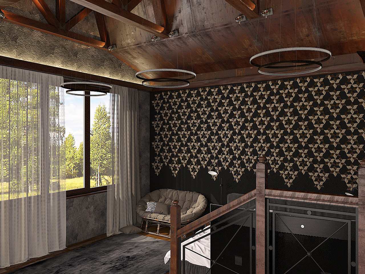 Коттедж. Шале на Волге