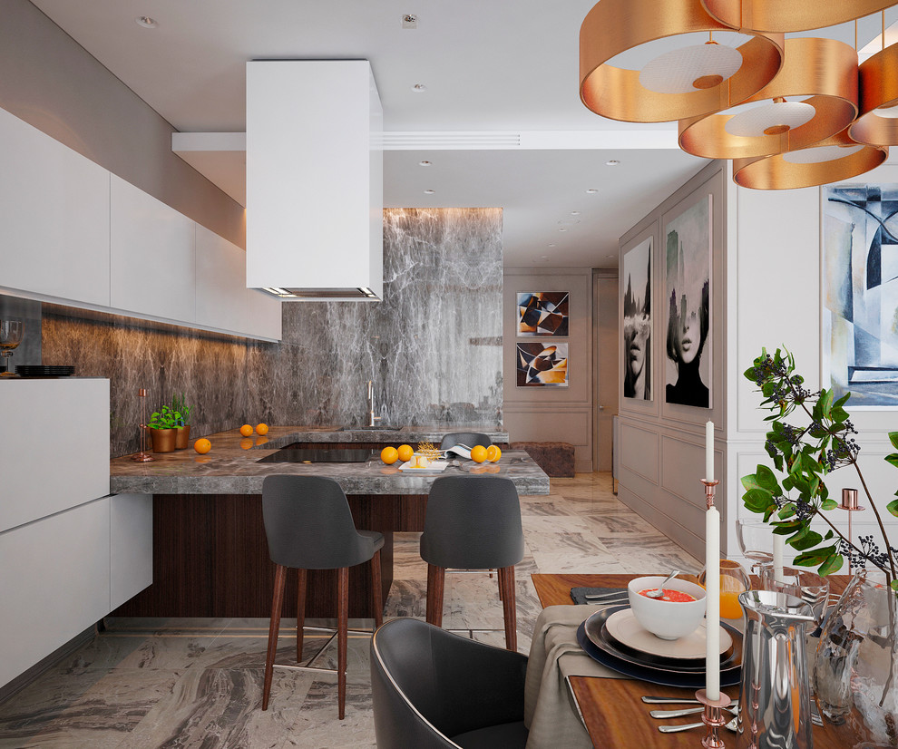 Ред Сайд - 87 кв.м. современный стиль и темные акценты