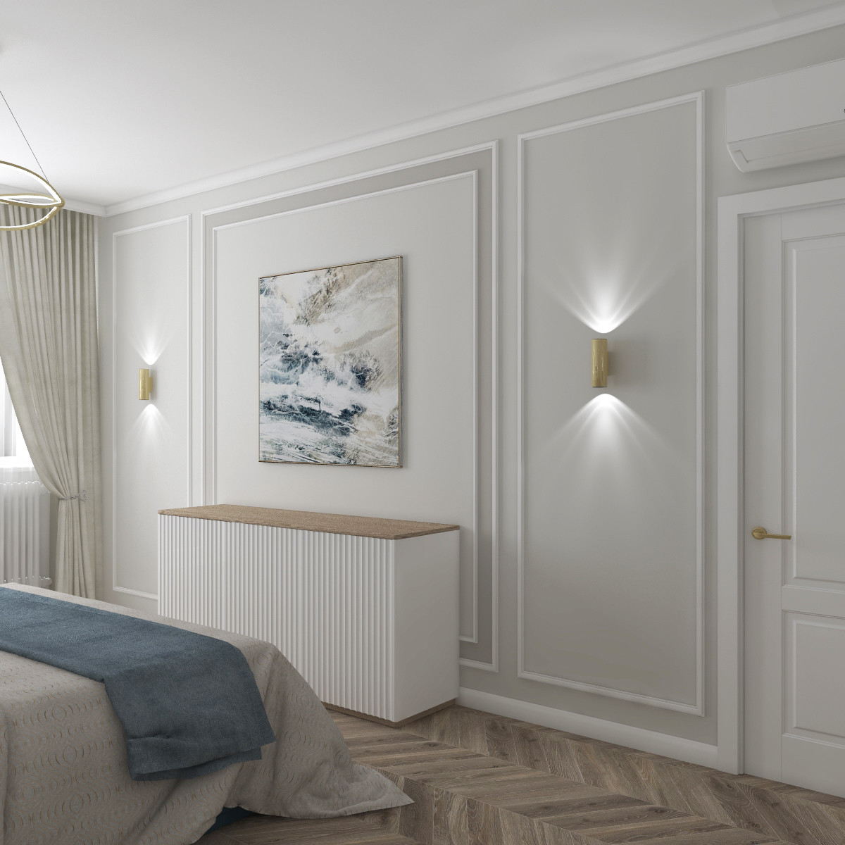 Дизайн квартиры "Золотая линия"