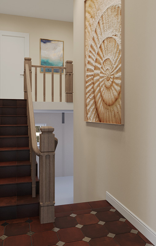 Холл с лестницей