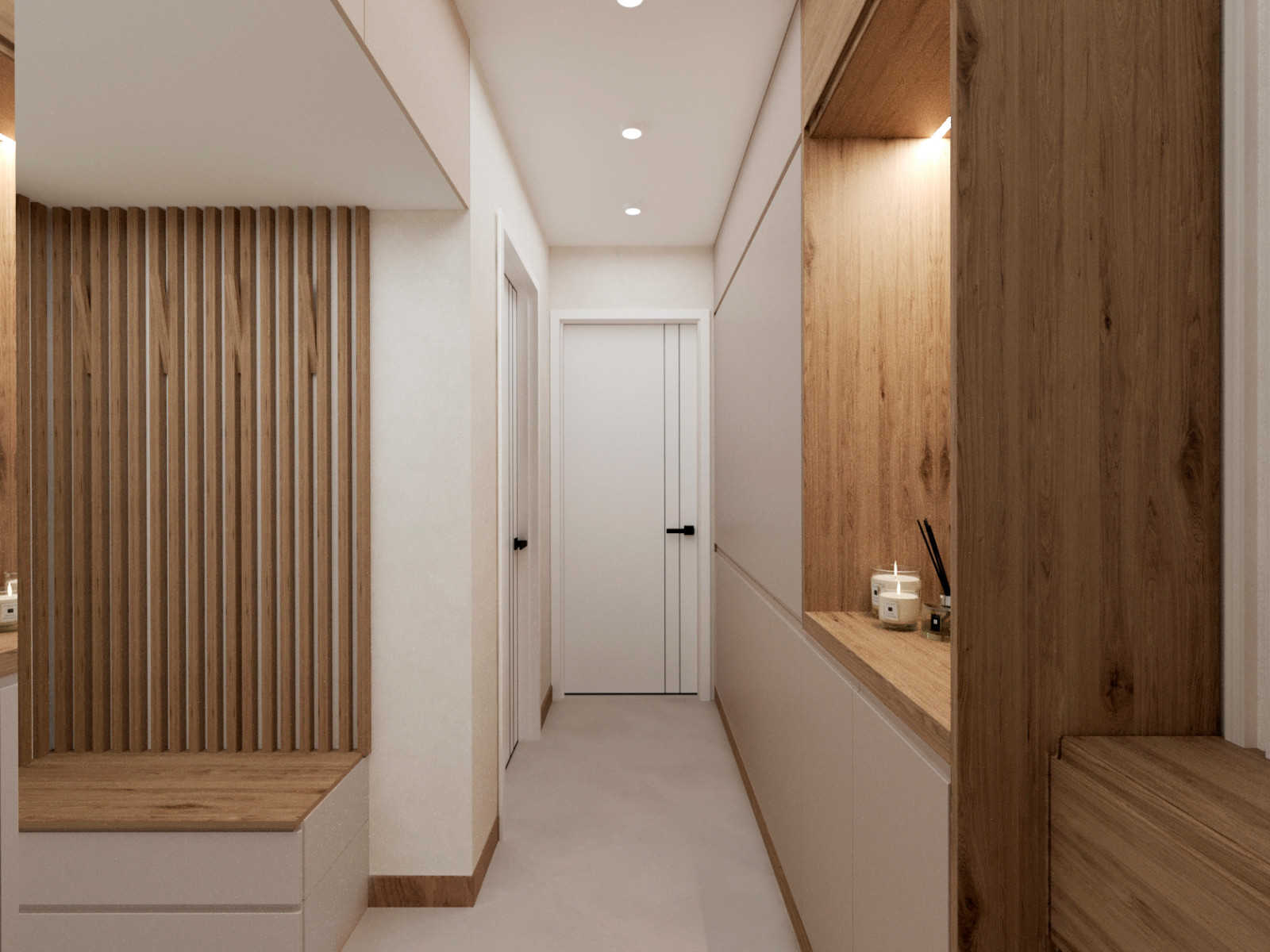 Природный минимализм. Дизайн 3-х комнатной квартиры.