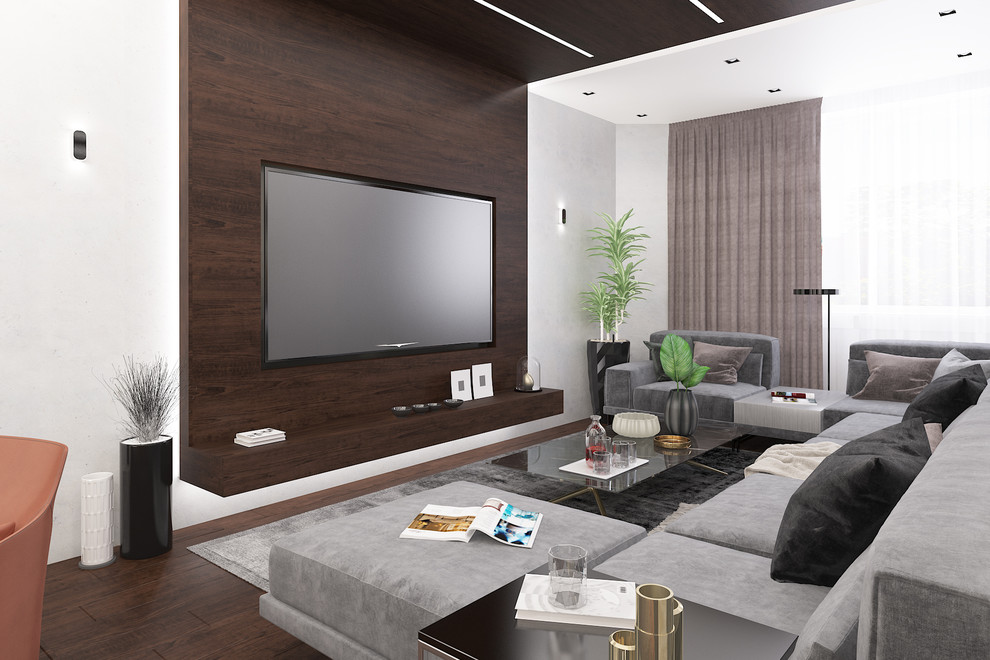 Гостиная в проекте ЖК "ДОМИНИОН"