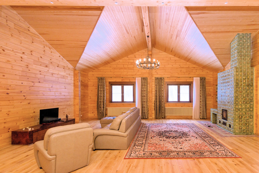 Дом из клееного бруса по проекту "Занино"