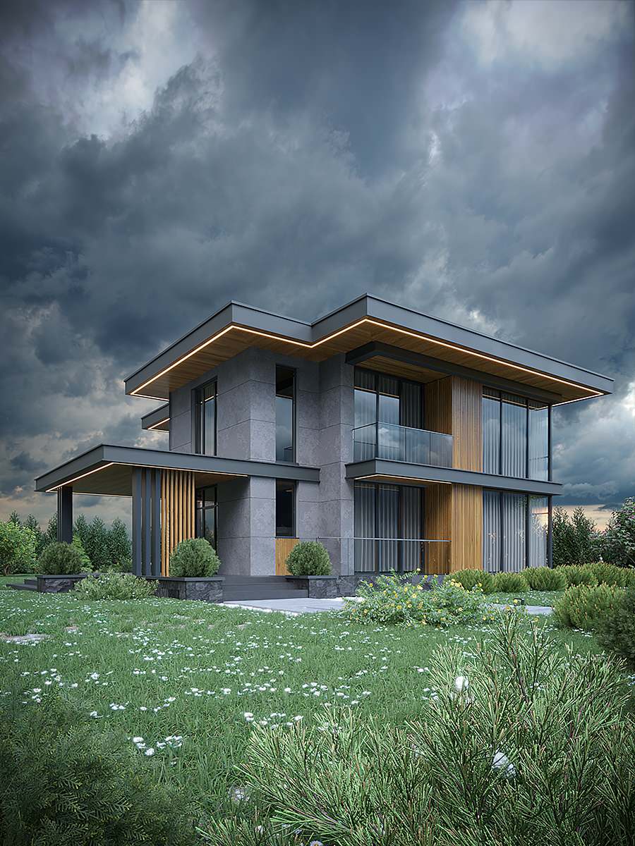 Обложка проекта: Коттедж с бассейном   г.Сочи