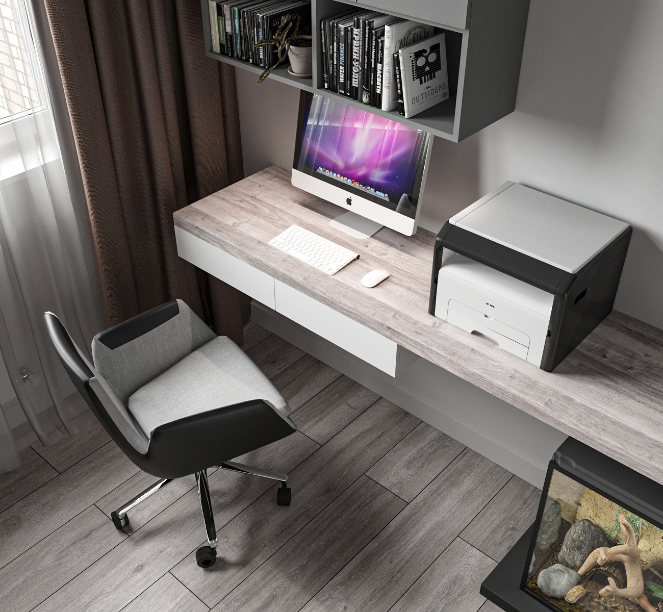 Минималистичная квартира с перетекающими гармоничными пространствами.