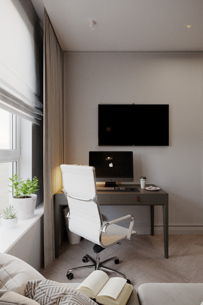 Дизайн проект квартиры в стиле легкая классика ЖК Сердце столицы