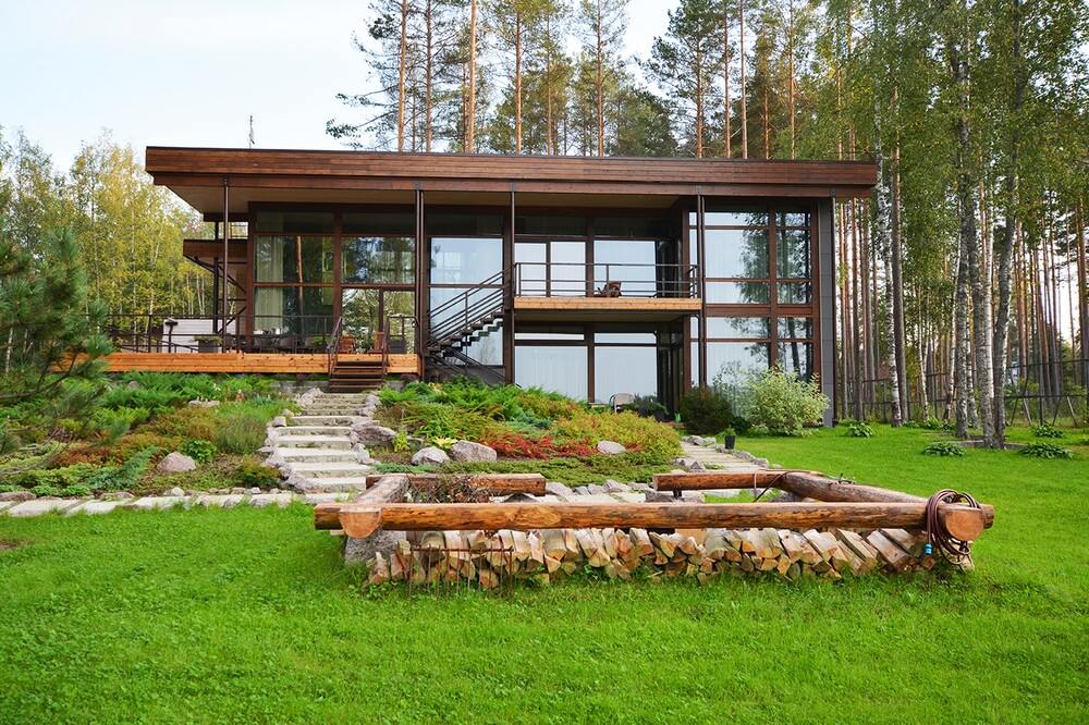 Фахверковый дом на Лемболовском озере