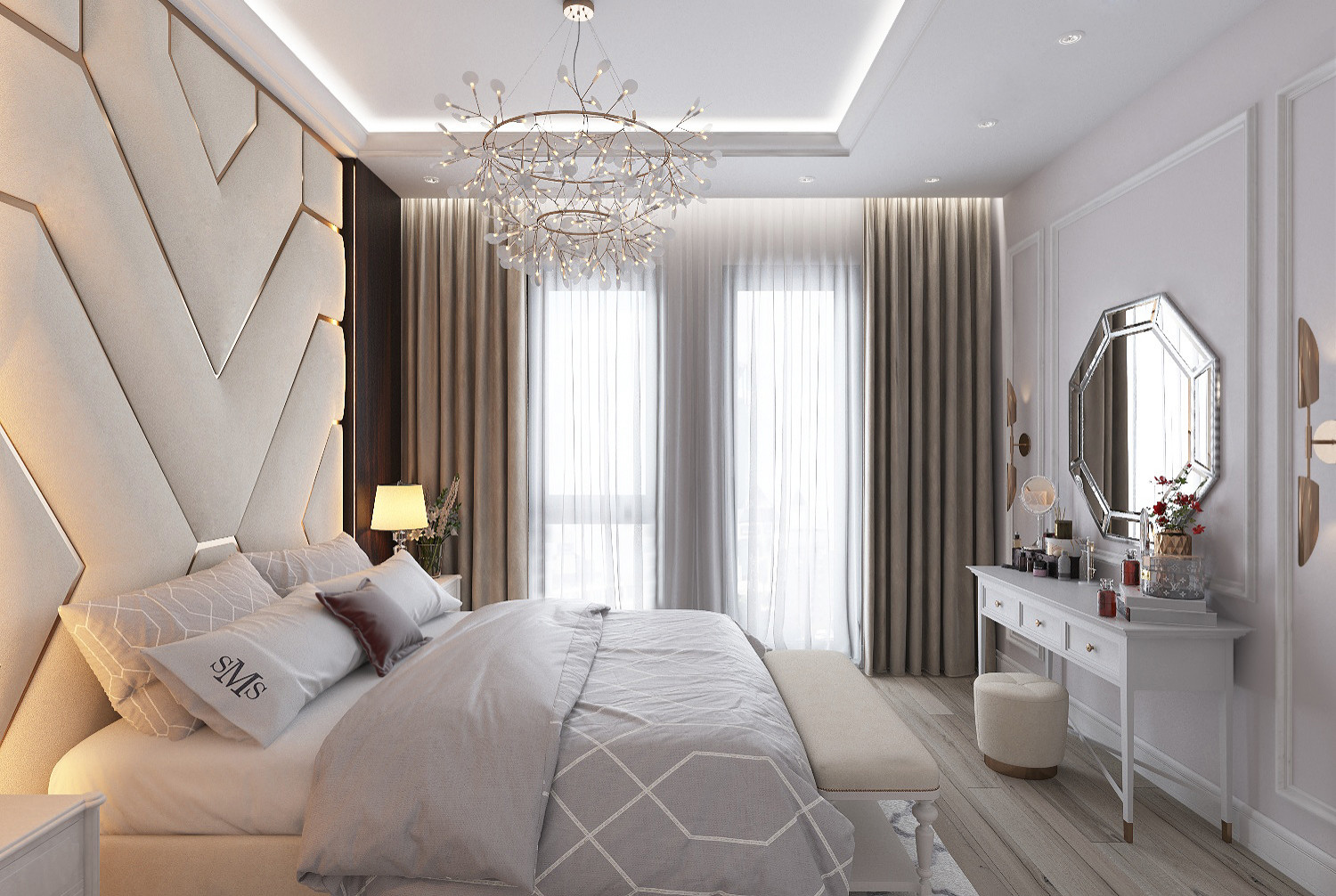 Квартира в современной классике в ЖК Дом Композиторов