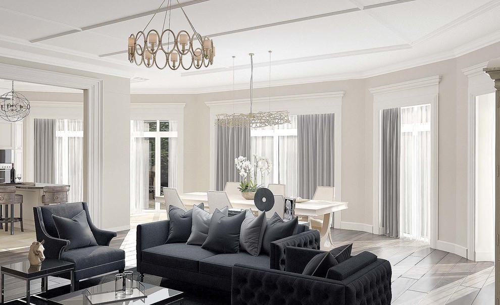 Дизайн проект дома с элементами классики