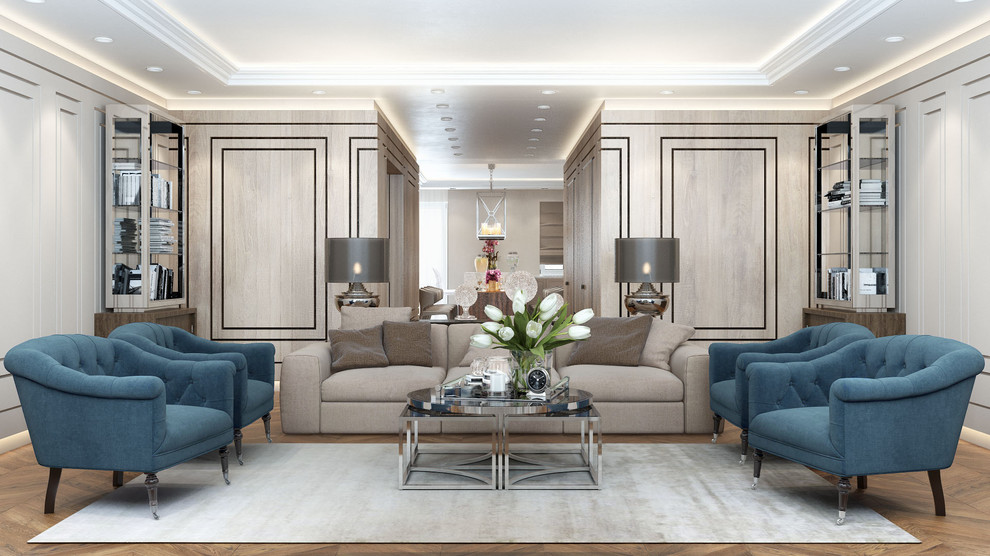 Гостиная / Таунхаус / Современный интерьер