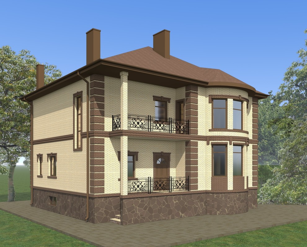 Обложка проекта: Двухэтажный жилой дом / Two-storey house