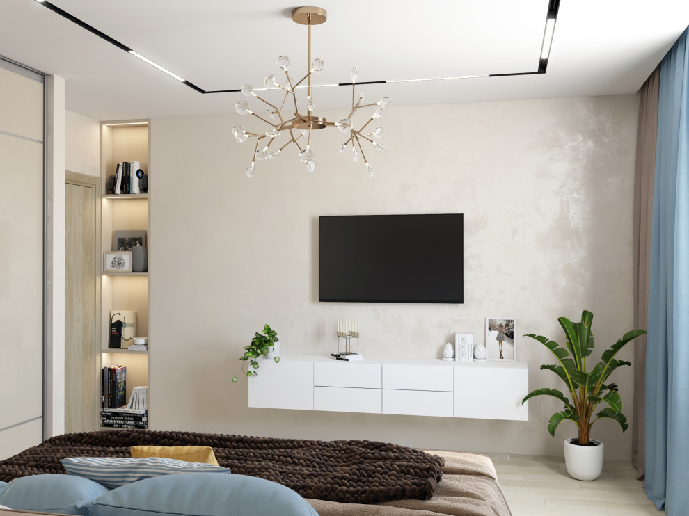 Спальня для молодого человека в современном стиле