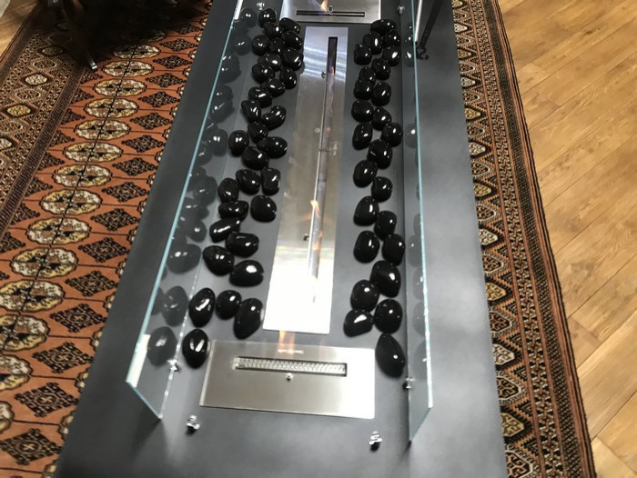 Журнальный стол с биокамином Oak под заказ