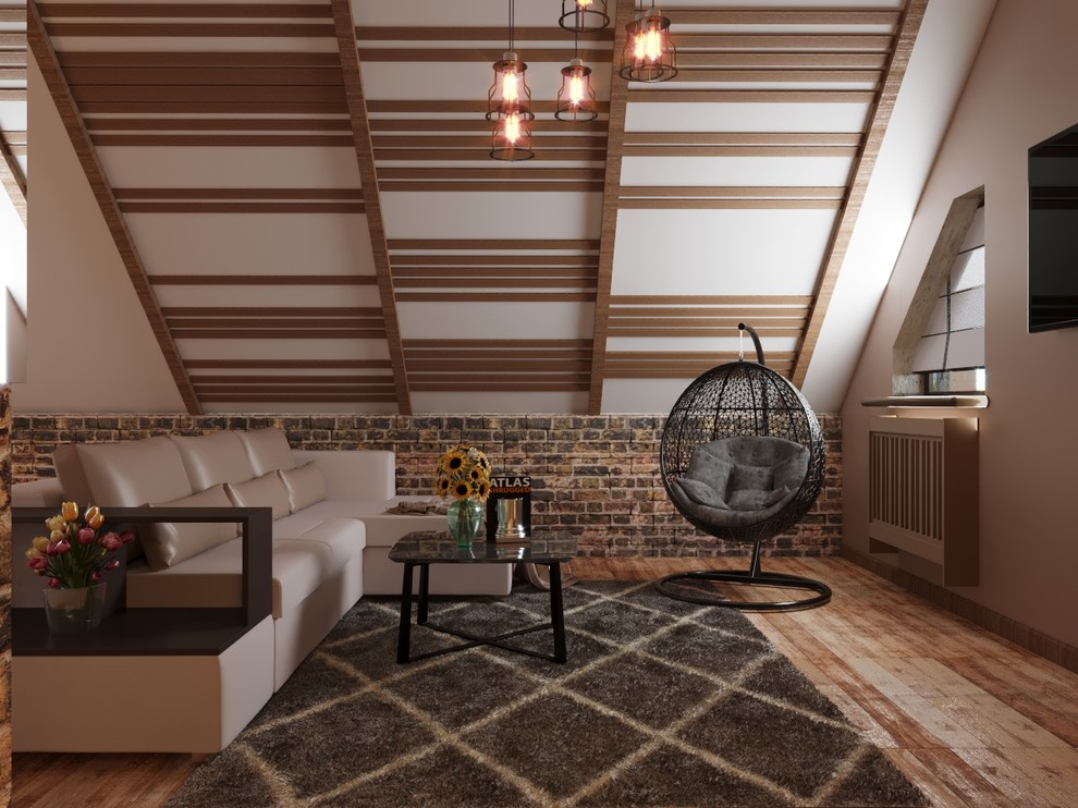 Загородный дом в современном лофте