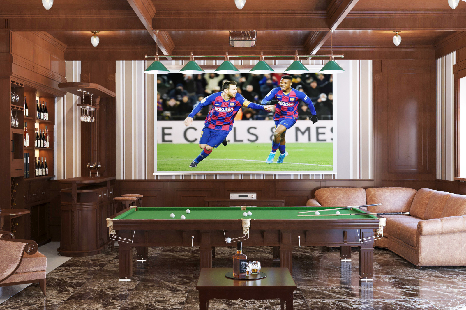 Мужская комната отдыха