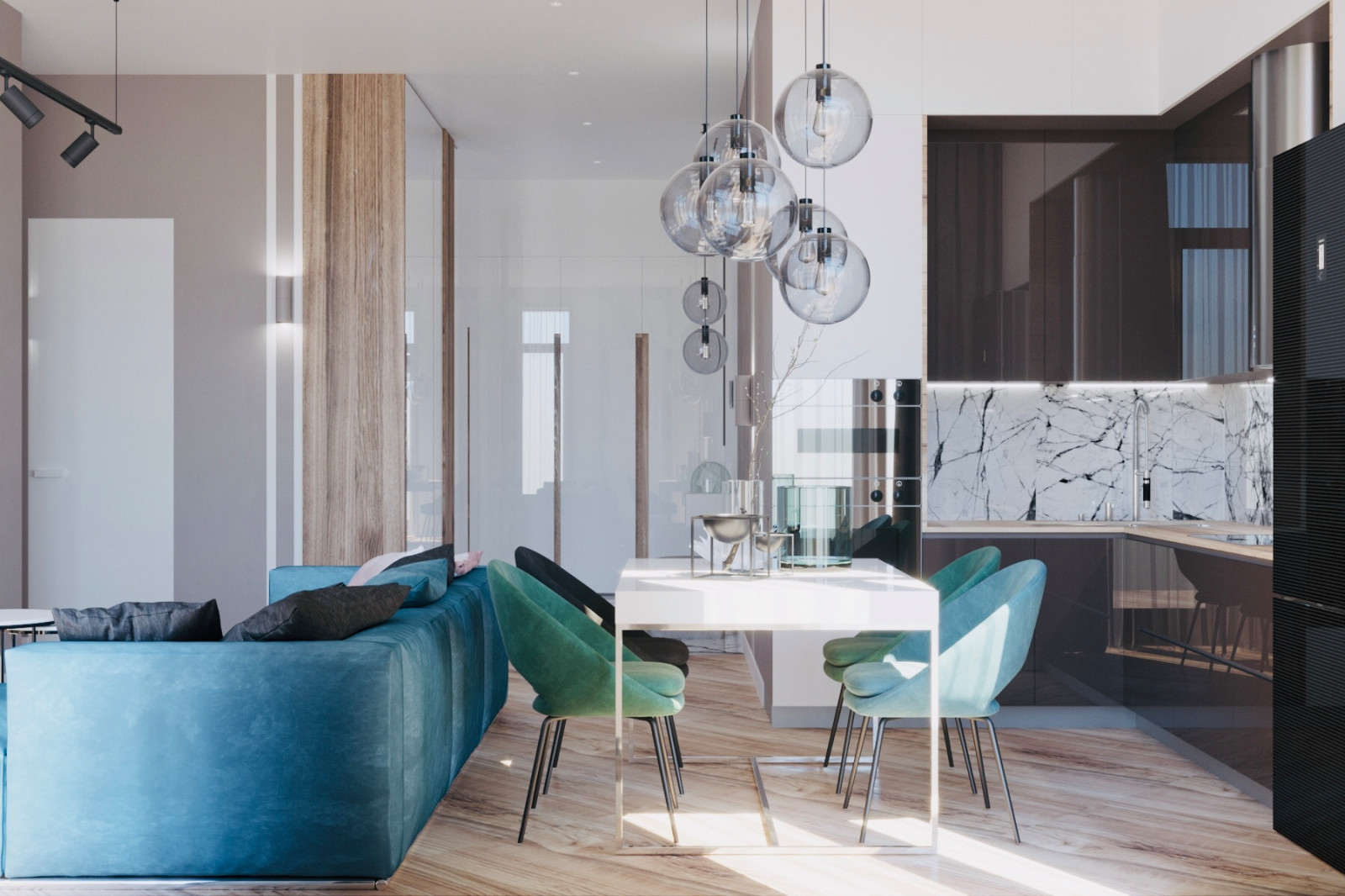 Обложка проекта: Квартира 90 м2 Ядринцевский Квартал г.Новосибирск