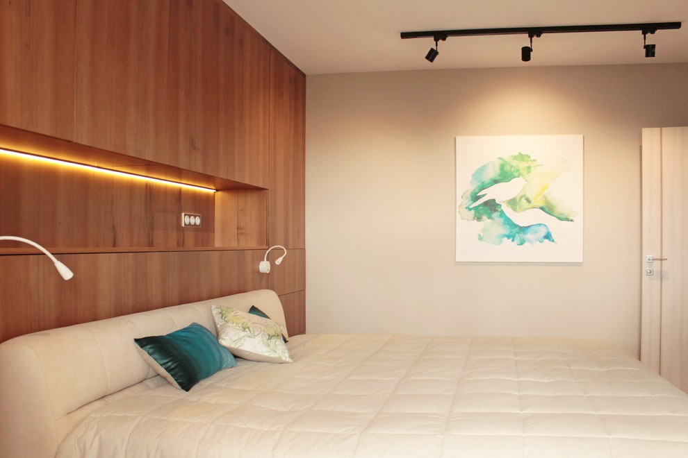 Спальня. Реализация. Квартира для молодых и успешных.