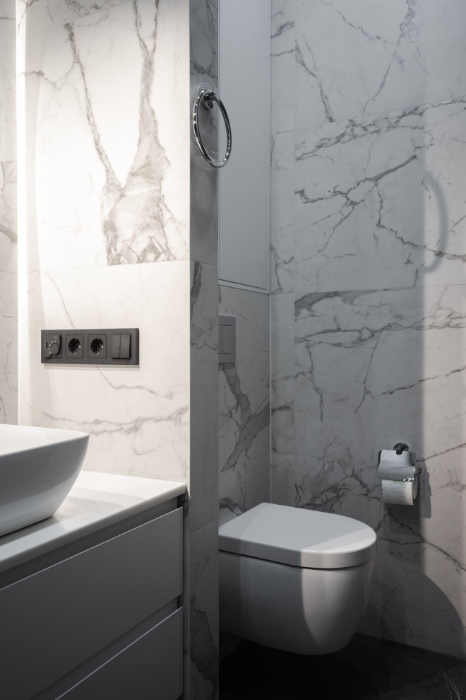 Просторная квартира в серых цветах