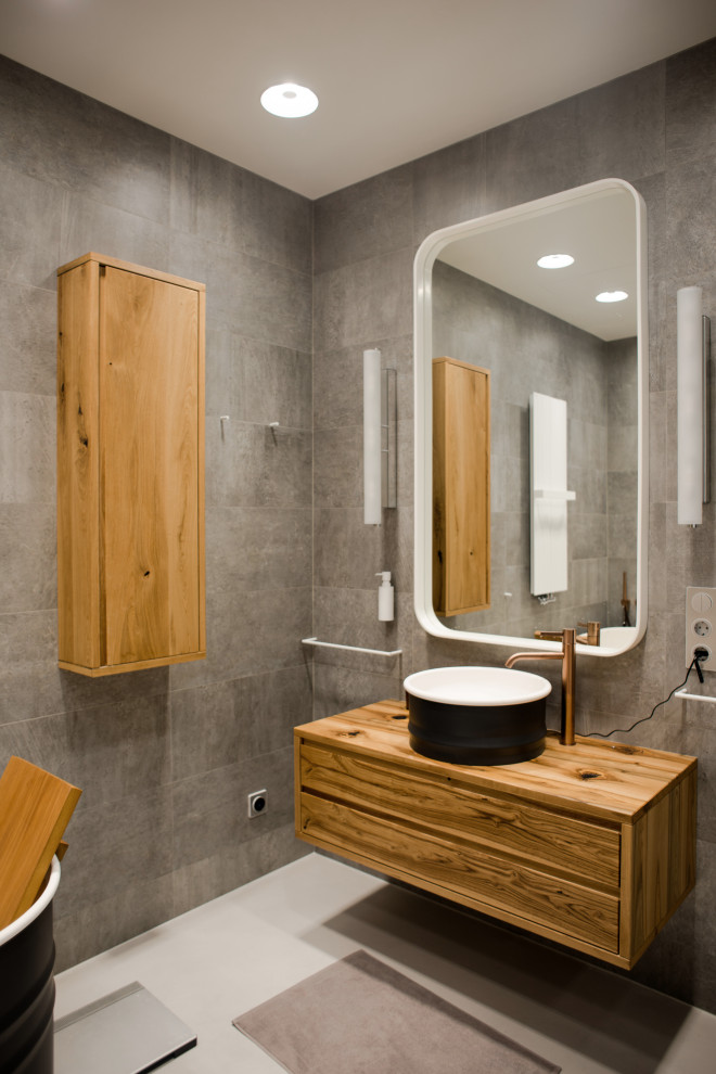 Дубовый интерьер загородного дома