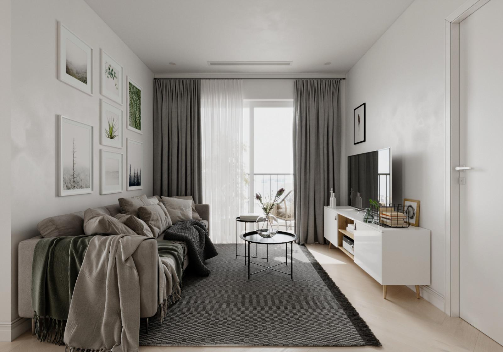 Трехкомнатная квартира в скандинавском стиле