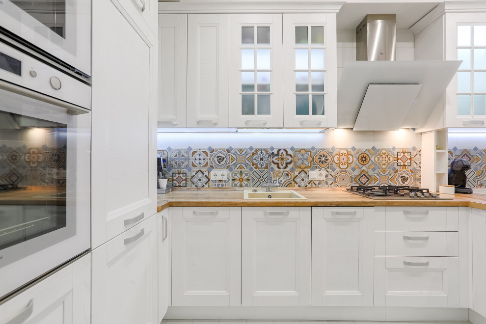 apartment with light blue doors