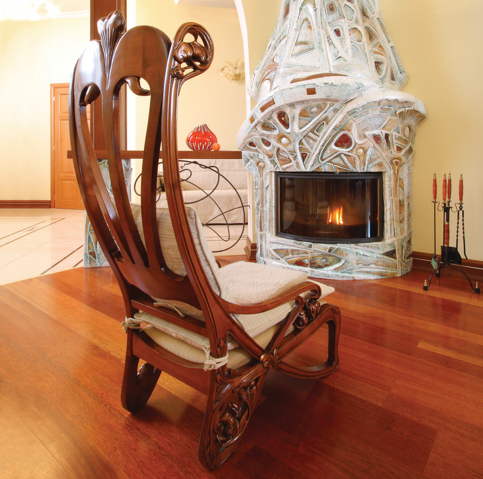 Отделка камина «Первый снег»