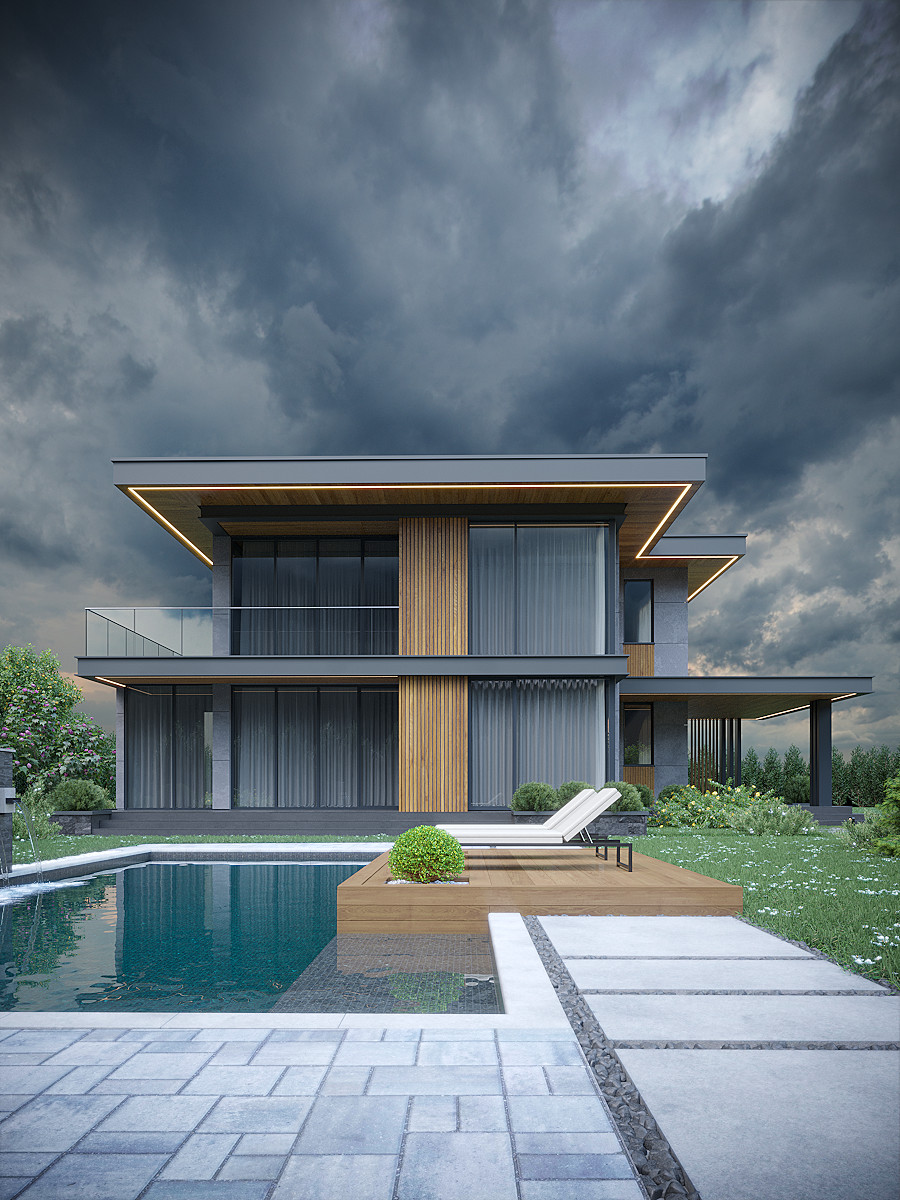 Дизайн фасадов и реконструкция жилого дома в г.Сочи