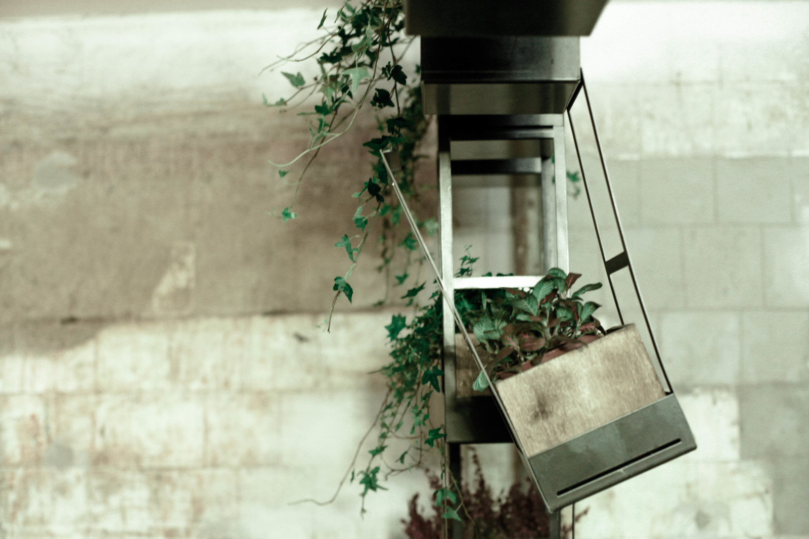 Декоративная перегородка "Подвесные кашпо"