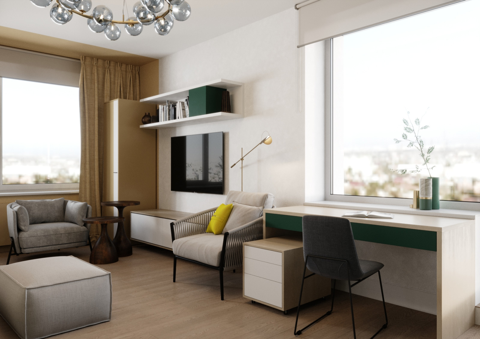 Квартира для семьи друзей.