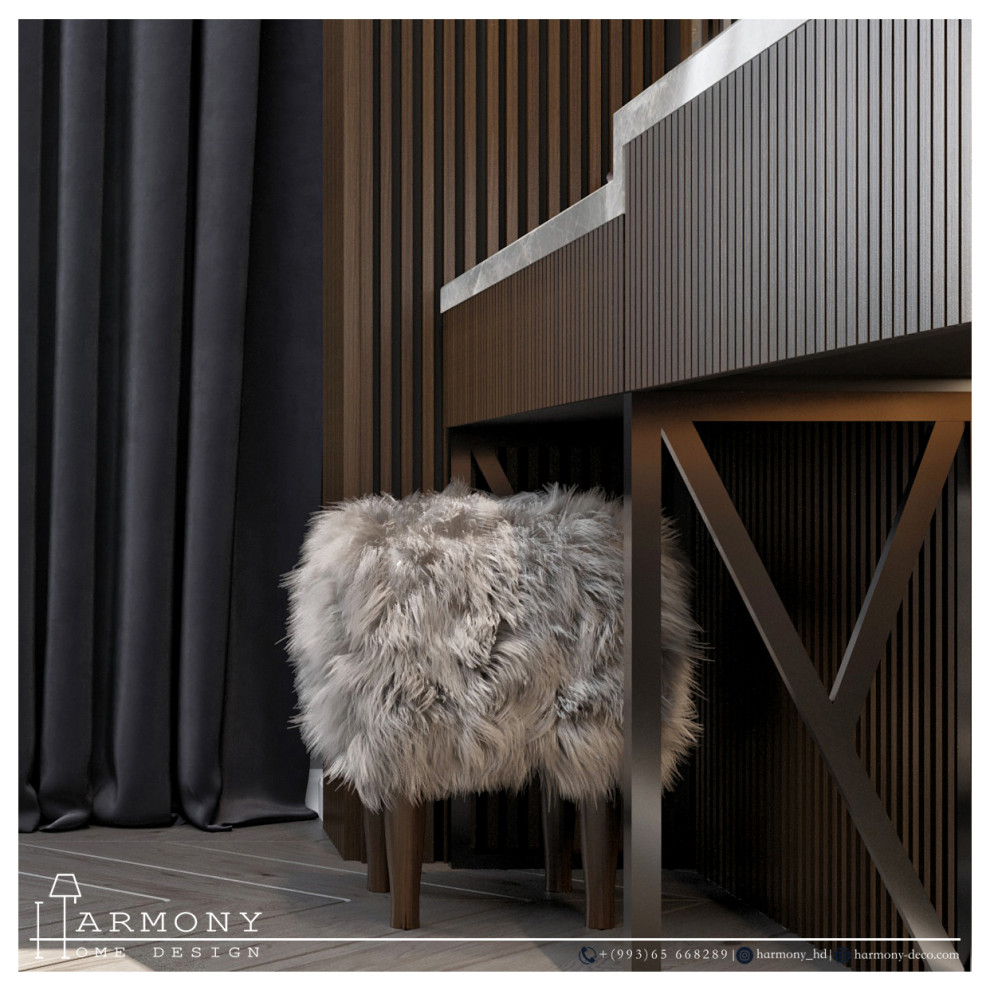 Дизайн-проект спальни общей площадью 25 м2