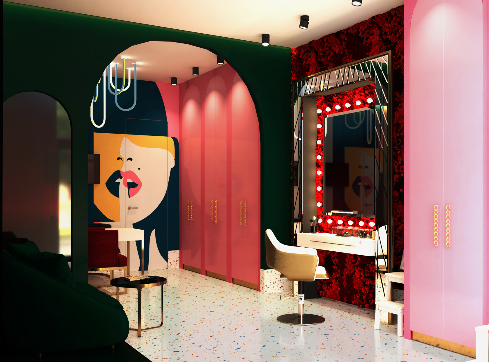 Дизайн интерьера салона перманентного макияжа в центре СПБ