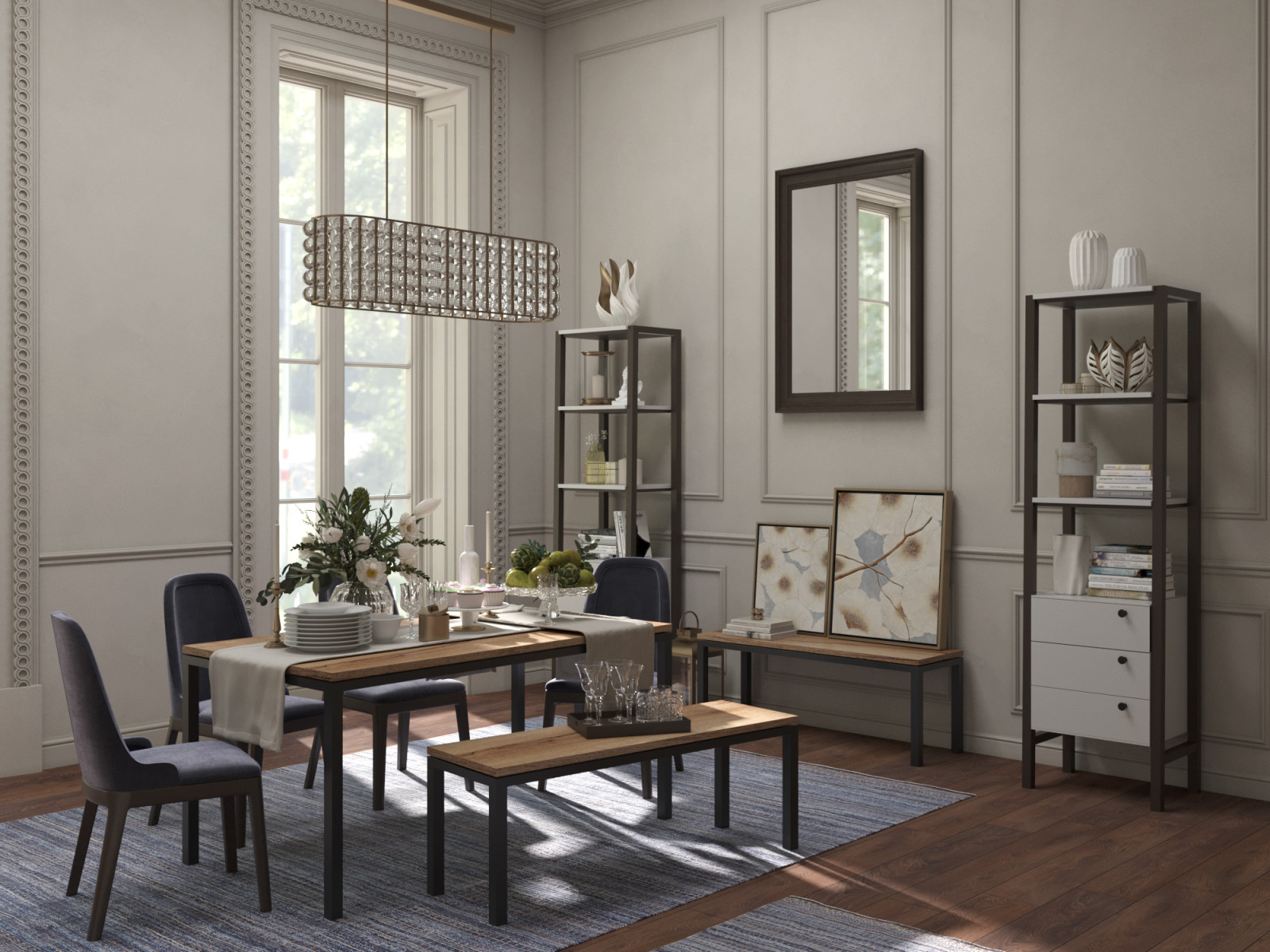 Modern luxury dining room