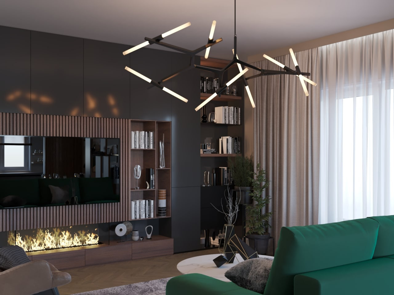 Таинственный лес, гостиная