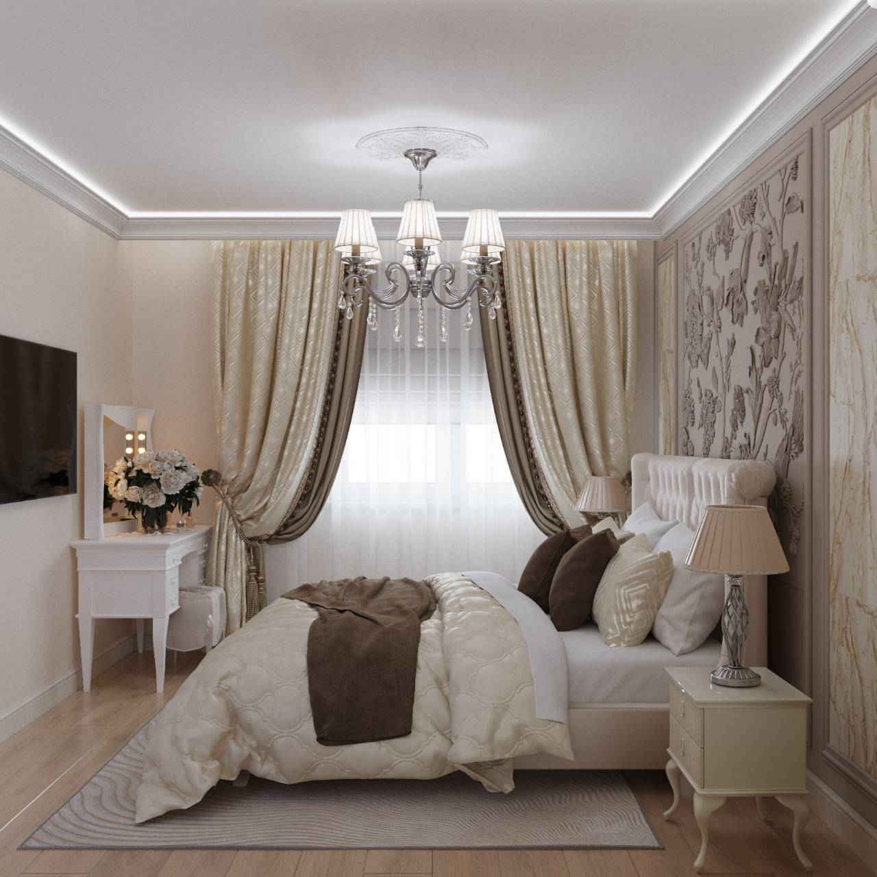 Обложка проекта: Спальня в стиле ар-деко