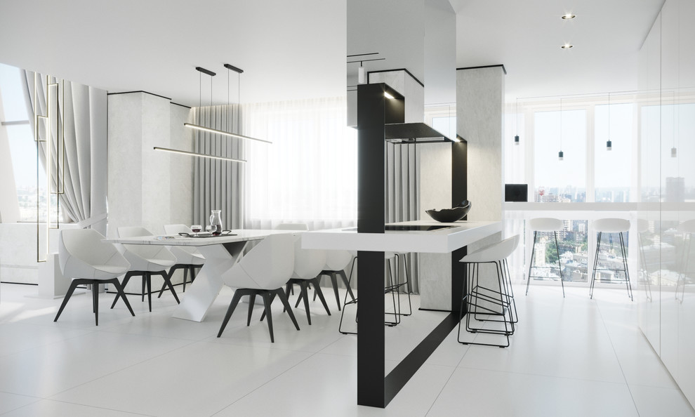 Дизайн-проект пентхауса в г. Москве 225 кв.м.