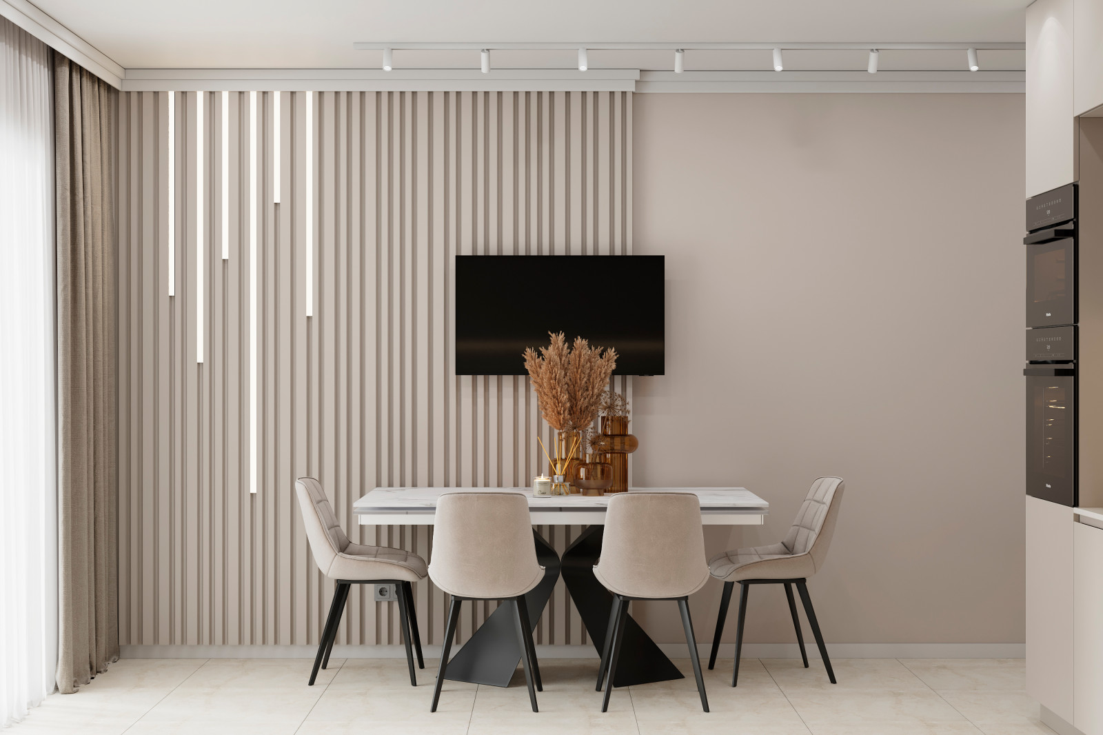 Квартира минимализм для небольшой семьи