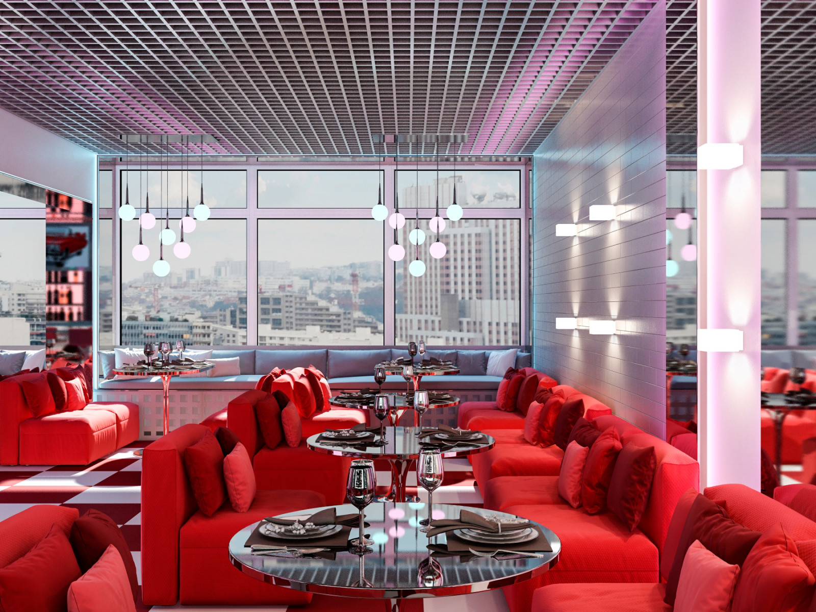 Кальянная в стиле 50х годов