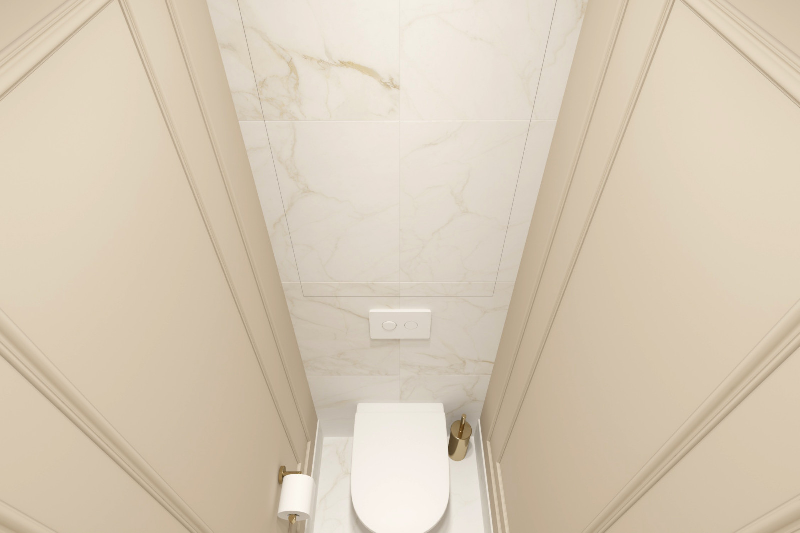 Двухкомнатная квартира 56 кв. м. в стиле неоклассика, в доме серии П-44Т