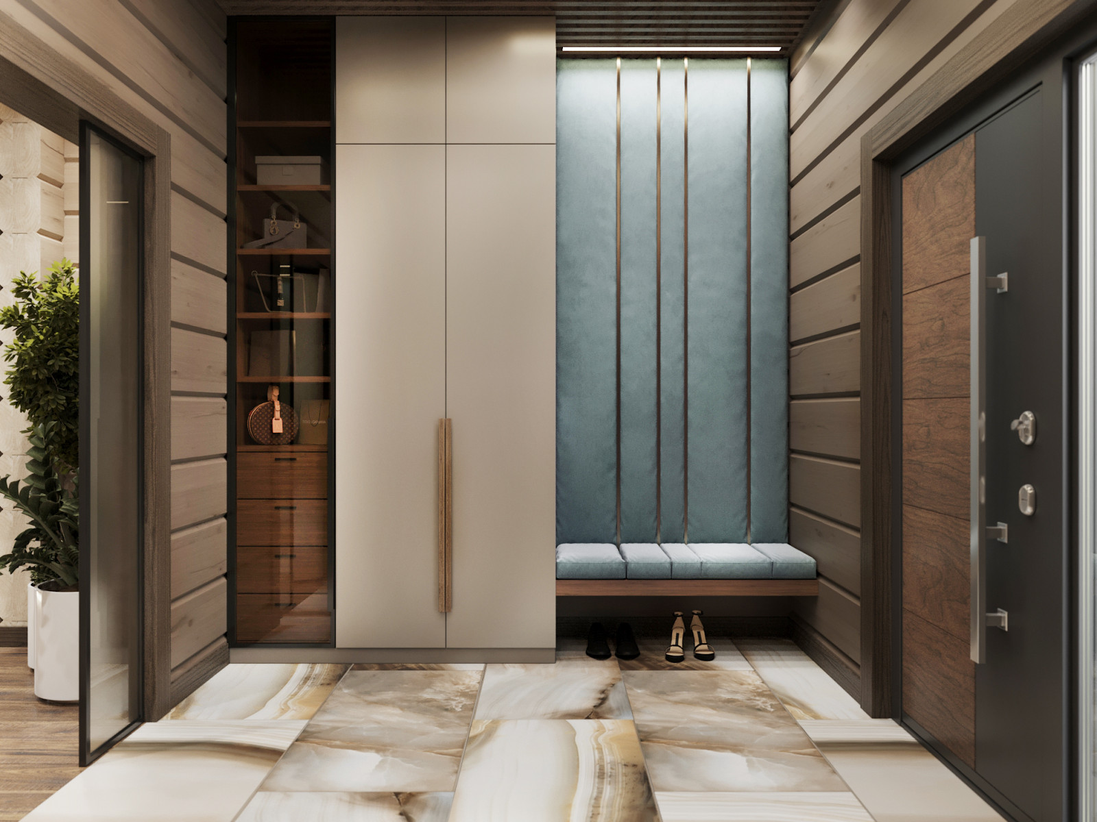 Проект интерьера деревянного дома в п.Завидово