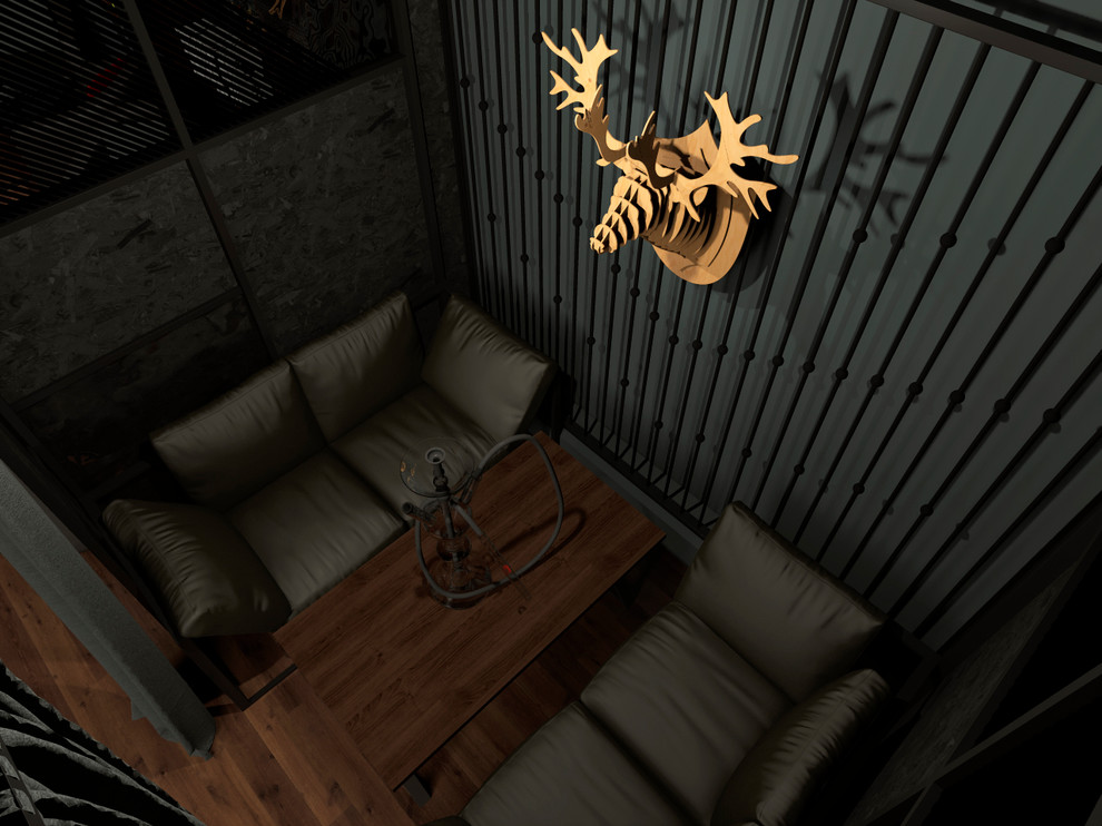 Дизайн интерьера Кальянного Бара "Чаплин"