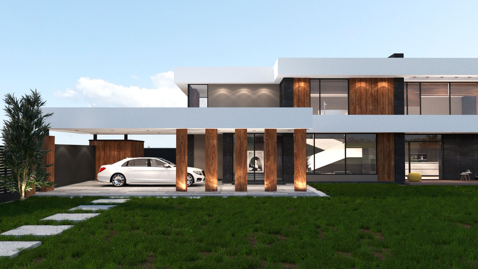 Дом Минимализм в пос.Позелы