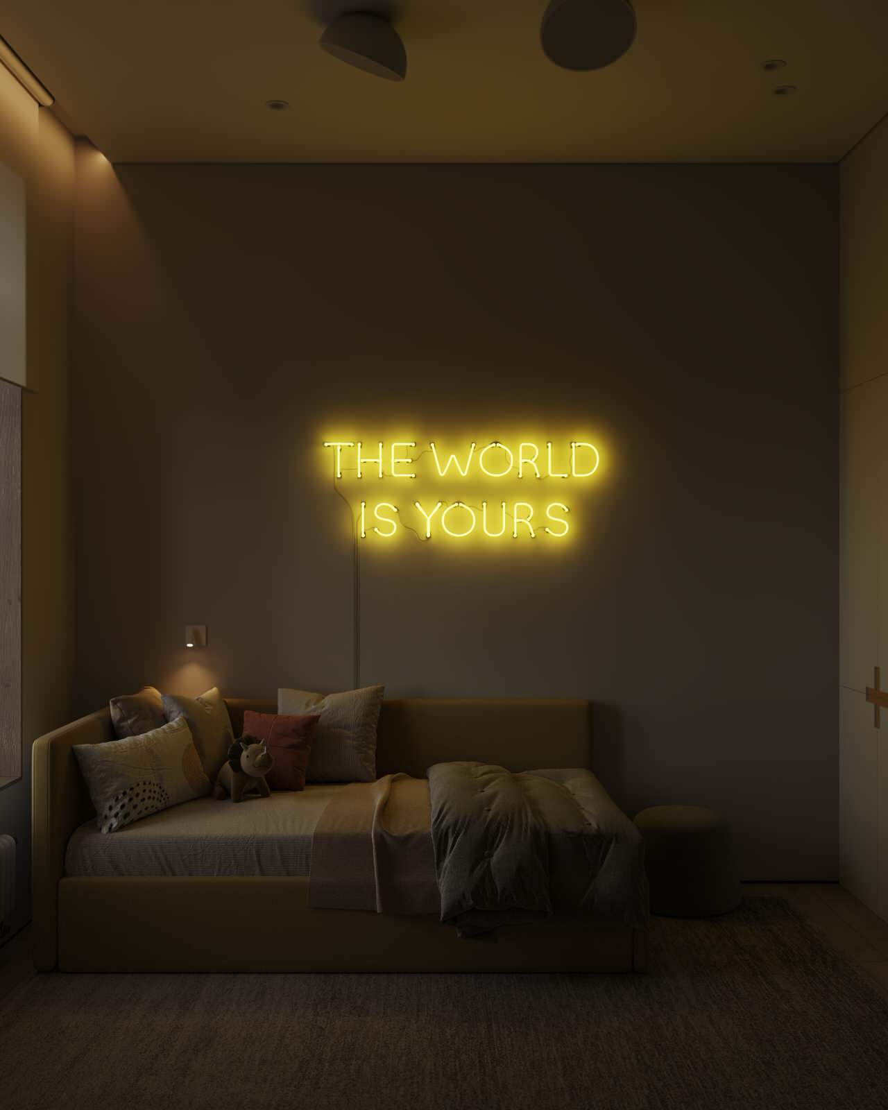 Минималистичная детская (Трехкомнатная квартира, Пенза)