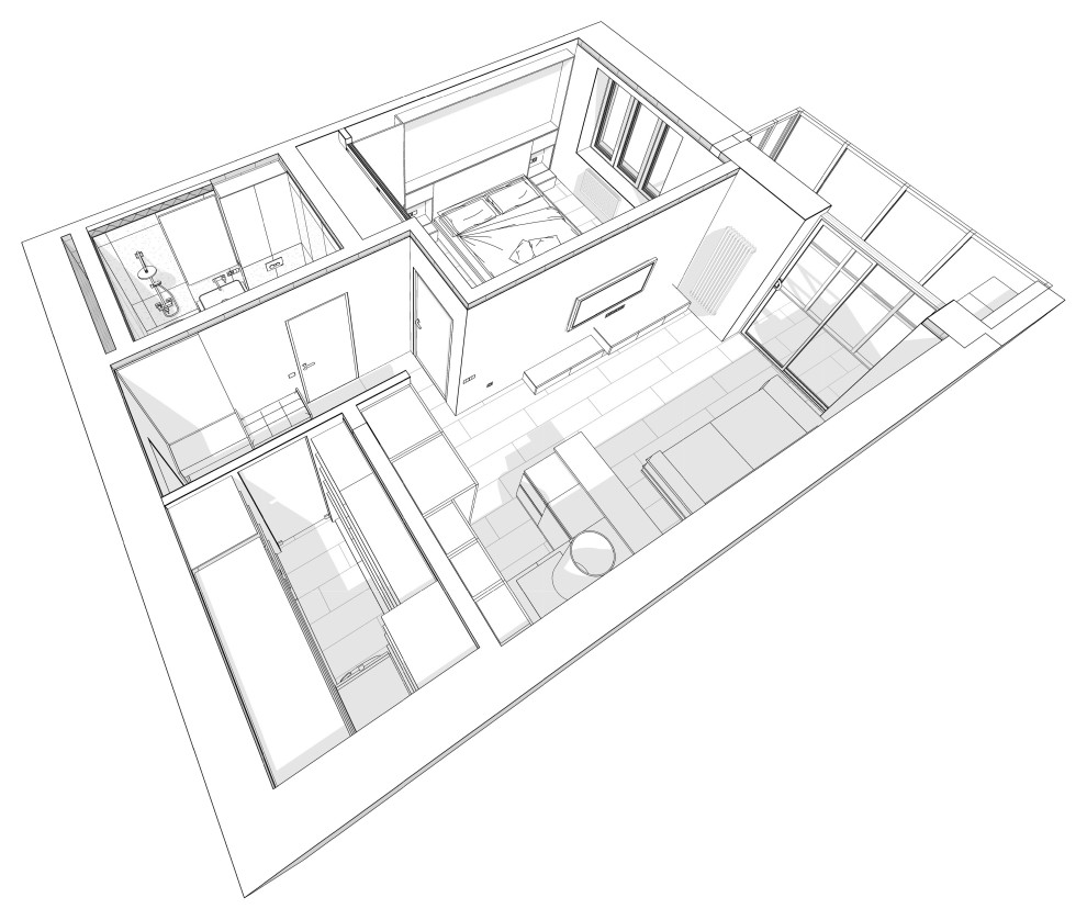 Дизайн-проект В ЖК "Булгаков" г. Сургут.