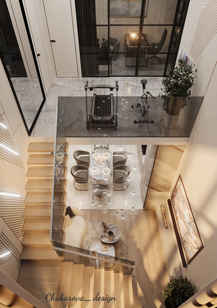 Второй свет двухуровневой квартиры в Москве