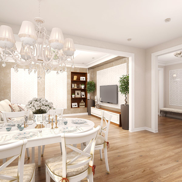 Обложка проекта: Классический интерьер для семьи из 4х человек