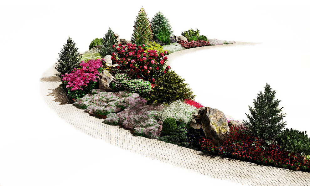 Рокарий на горке