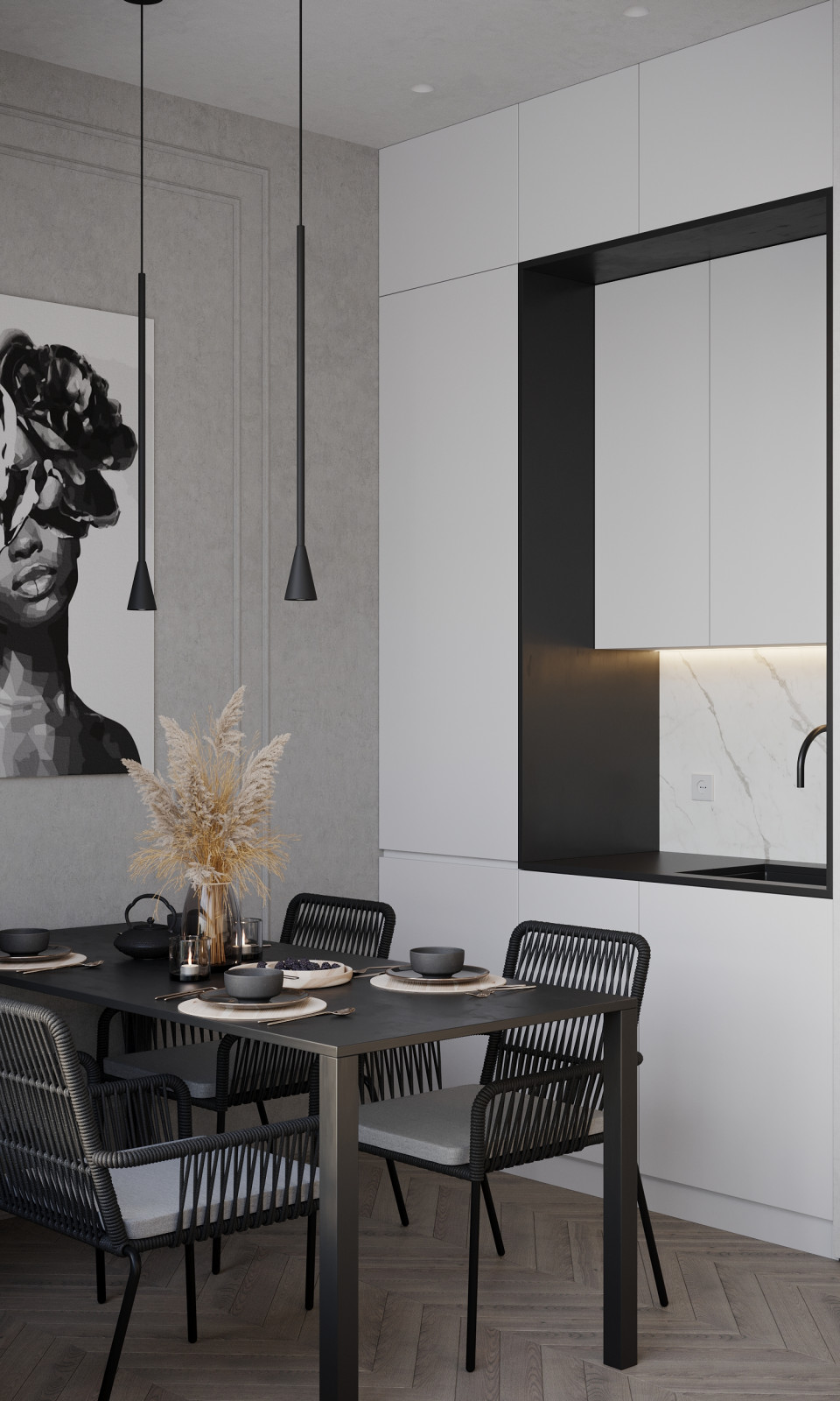 Дизайн интерьера квартиры в современном стиле в ЖК Сити Парк 1