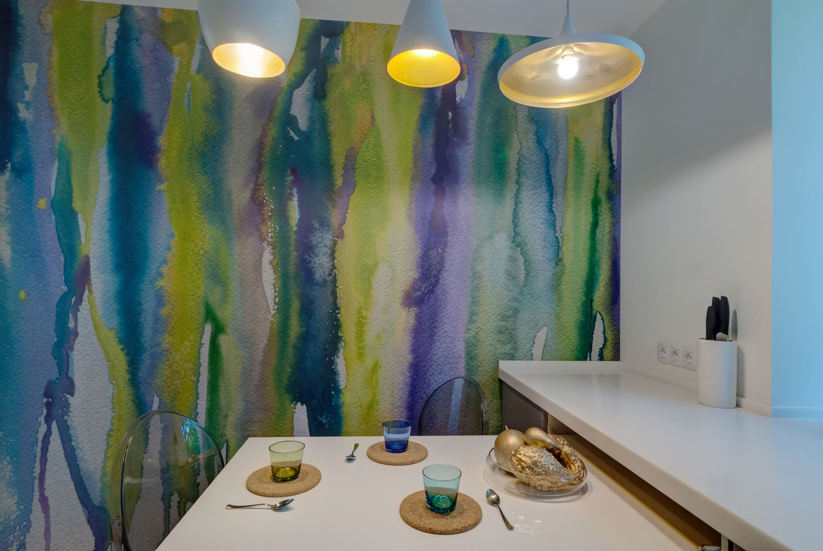 "Акварельная драма" - квартира с яркой индивидуальностью