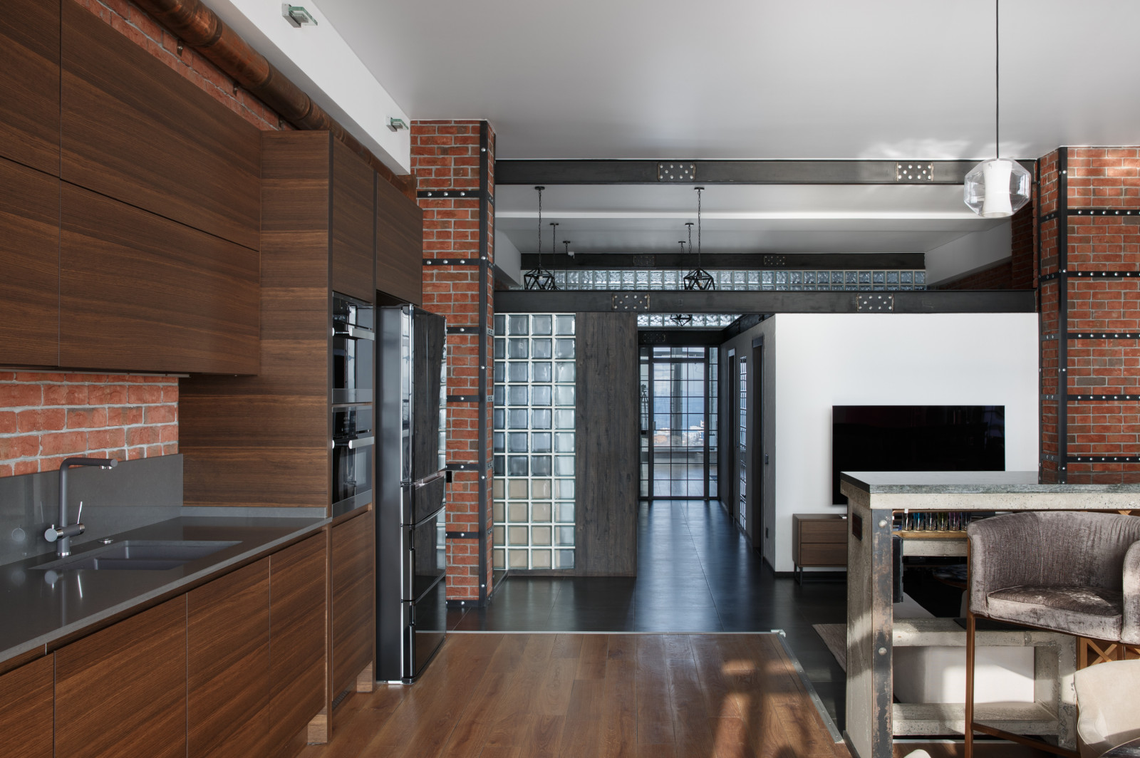 Реализованный проект | 219 кв. м | Bay view apartment | Квартира в стиле лофт